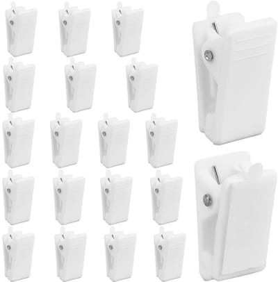 Allecto - Zelfklevende Clips - Wandtapijt Opknoping - Mini Rechthoek - Wit - Sticky Clip Houders - Kantoor Thuis Decoratie