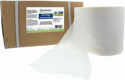 Agrivet Uierdoekjes vochtig 2x900 vel