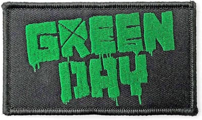 Rock Off Green Day Logo Patch - Zwart - 100% Polyester