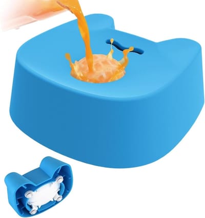 Honden Lekbak - Interactieve Voerbak - Langzaam Eten - Anti-slip Zuignap - 17 cm Lengte - Blauw
