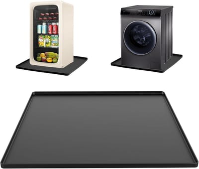 Waterdichte Siliconen Vloerbescherming Bak 60 x 60 cm voor Wasmachines, Droogkasten en Koelkasten met Lekbescherming