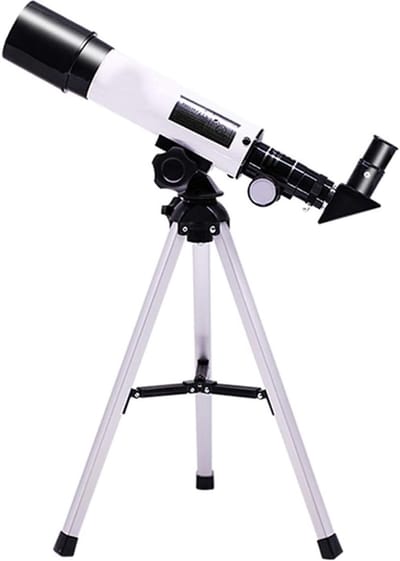 Astronomische Telescoop - Sterrenkijker Beginners - Buitenavontuur Kinderen - Omkeerbaar Rechtopstaand Zicht - 5 kg - Zwart