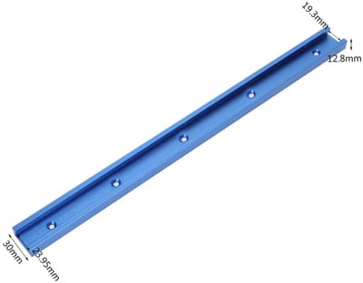 Allecto - Aluminium T-Track Rail - Houtbewerking - 800mm - T-Slot Jig - Routertafel - Verstekrailmal - Perfect voor precisie snedes