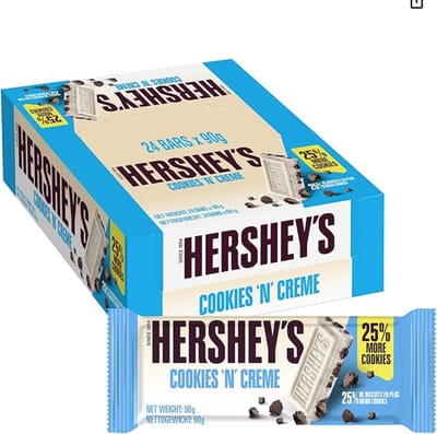 Hershey’s Cookies ’n’ Creme – 4‑Pack – American Candy Tasting Pack