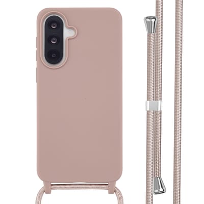imoshion Hoesje - Geschikt voor Samsung Galaxy A37 (5G) - Siliconen hoesje met koord - Sand Pink