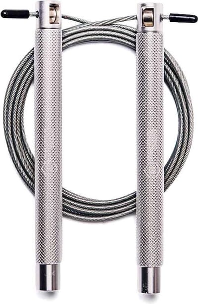 *** Verstelbaar, met kogellager en perfect voor crossfit en touwtje springen - Zilver Touw springen - Sporten van Heble® ***