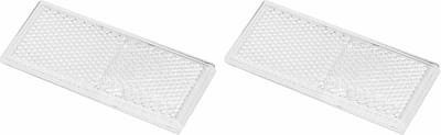 ProPlus Zelfklevende witte reflectoren - rechthoekig - 85 x 40 mm - 2 stuks