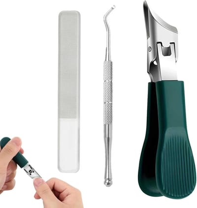 Complete Nagelverzorgingsset met Scherpe Schuine Nagelknipper, Nauwkeurige Vijl en Compacte RVS Gereedschappen voor Thuis en Reizen