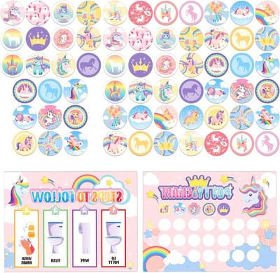 Motivatie Potty Training Schema voor Peuters met Stickers - Leuke Plakkaart voor Zindelijkheidstraining voor Jongens en Meisjes