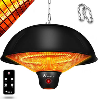 Plafondwarmtestraler 1500 W met afstandsbediening