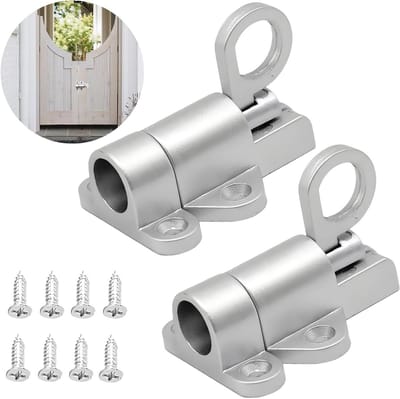 Veervergrendelingsslot - Automatische Vergrendeling - Deurvergrendeling - Voor Ramen/Kastdeuren - Tuindeuren/Houten Deuren - 2 Stuks - Deurslot