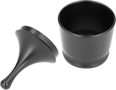 EGoods - Roestvrijstalen Koffie Doseerring Poeder Ontvanger Container - Koffie Accessoires - 58mm - Zwart