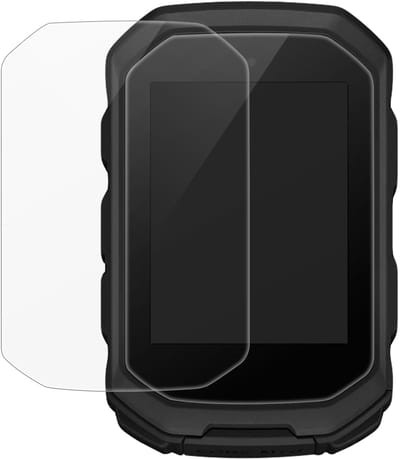 kwmobile 2x beschermfolie voor fietsnavigatie - geschikt voor Garmin Edge MTB - Screen protector van gehard glas voor GPS - Zelfklevend