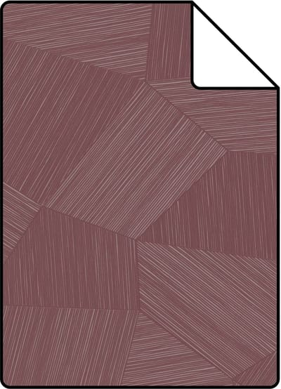 Proefstaal Origin Wallcoverings behang grafisch 3D motief mauve taupe - 26.5 x 21 cm - 348062-S