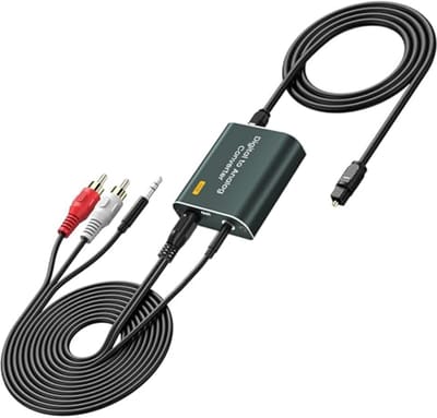 192kHz DA-converter - Digitale Analoge Converter Audio voor Optische naar 3,5 mm Jackuitgang