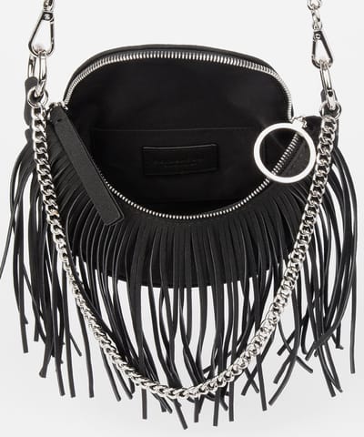 SEIDENFELT MANUFAKTUR Schoudertas Fringes Skien Crossbody Light Camel Lichtbruin
