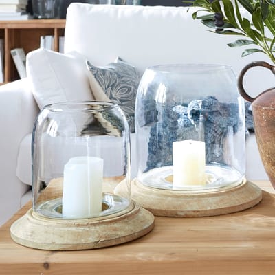 Windlicht set van 2 Bran