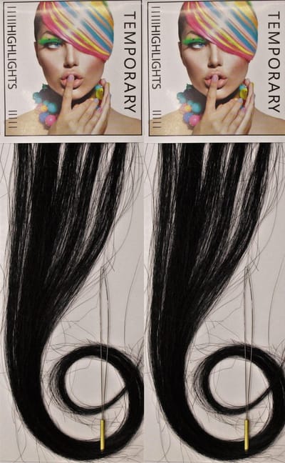 Human Haar extensions herbruikbaar zwart - Extensions - High Lights - Low Lights - Haarversiering - Haar extensions - Echt haar - Trendy - Feest - Kerstkapsel - Sinterklaas cadeau - Elegant - haaraccessoires - Dames - Meisjes - Haarkleuringen