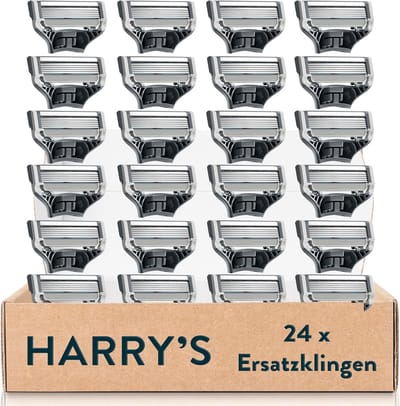 Scheermesjes voor mannen met precisietrimmer - 24 reservemesjes en 5 anti-wrijvingsmessen