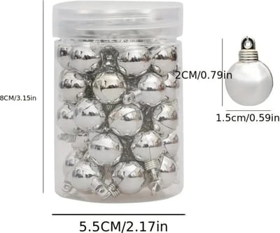 Livano Kerstballen - Kerstversiering - Plastic - Mini Kerstballenset - Goud -48 stuks