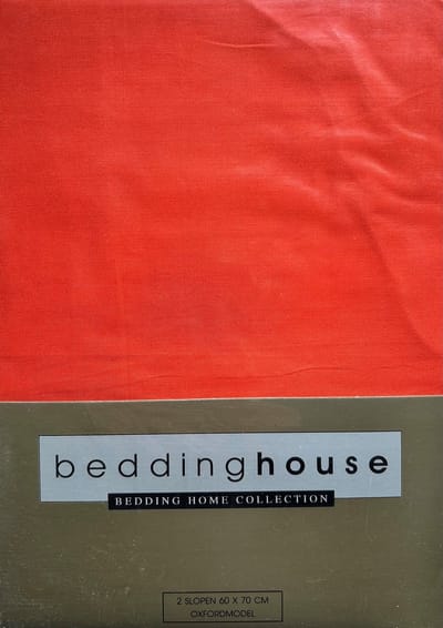 Beddinghouse Kussenslopen Uni -100% Katoen - 60x70 cm (2 Stuks) - Terra - Oxfordrand
