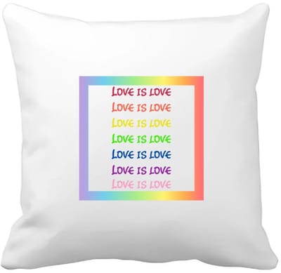 Akyol - lgbtq cadeau - Kussen hoes - Lgbt - queer - met opdruk - lgbt - love is love - pride month - lgbtq vlag - gay pride - met tekst - opdruk - leuke pride spullen - verjaardag - cadeau - gift - 40 bij 40 cm