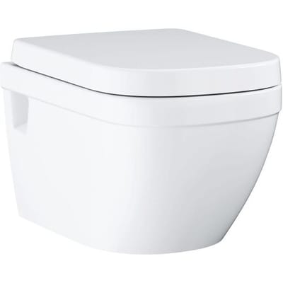 Grohe Euro Keramik Set wall-hung WC rimless, horizontal outlet, for concealed cistern 39703000