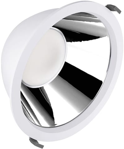 Ledvance LED Downlight Comfort Aluminium Wit 42W 5000lm 55D - 930-940 CCT | 265mm - Zaagmaat 250mm - IP44 - Beste Kleurweergave - UGR