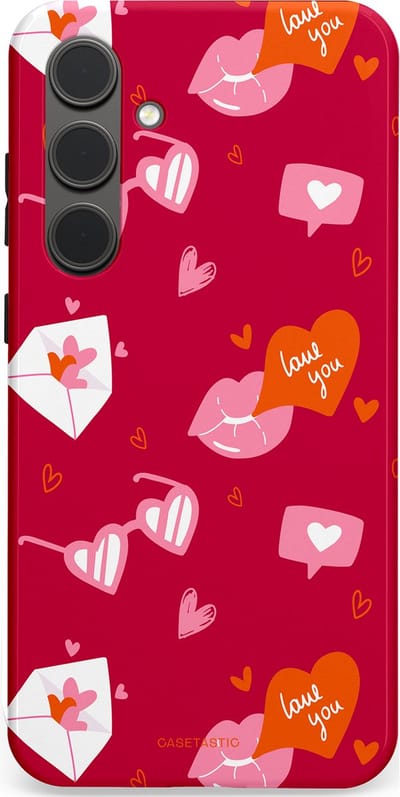 Casetastic Hoesje Geschikt voor Samsung S24 Plus - Stijlvolle Beschermende Duo-layer Case - Liefdesbrief