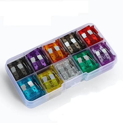 EAFC Steekzekeringen - 50 stuks Autozekeringassortiment - mini-Steekzekeringen - voor Auto's, Campers, Vrachtwagens, Boten
