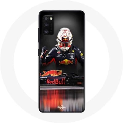 Coque maniacase pour Samsung Galaxy A41 Formule 1 Max Verstappen Pilote F1 Red Bull RB15 zwart