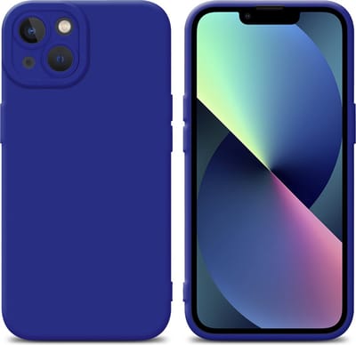 Cadorabo Hoesje geschikt voor Apple iPhone 13 in FLUID BLAUW - Beschermhoes gemaakt van flexibel TPU silicone Cover Fluid Case