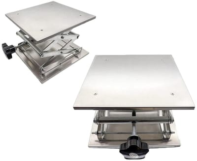 Laboratorium hefbrug van roestvrij staal, hoogte verstelbare scissor lift voor chemische instrumenten, stevig en duurzaam