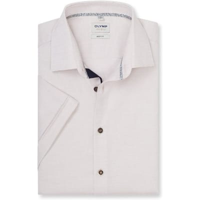 slim fit zakelijk hemd met kentkraag