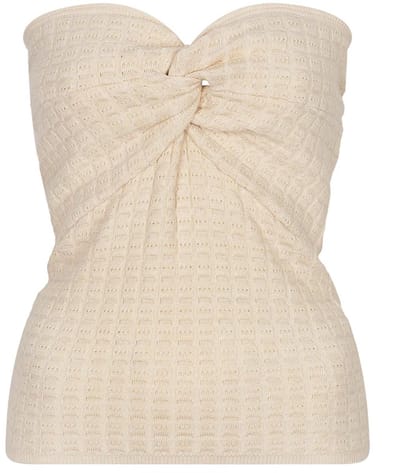 Studio Amaya Kiek Top Tops & T-shirts Dames - Shirt - Creme - Maat M