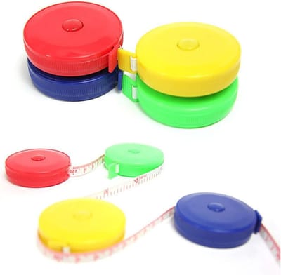 Rolmaat Meetlint - Intrekbare Liniaal - Lichaamsmaten Meten - Automatische Intrekfunctie - 150 cm - Willekeurig