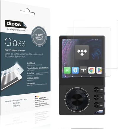 dipos – 2x Matte Pantserfolie geschikt voor Surfans F20 Pro | 9H Screenprotector
