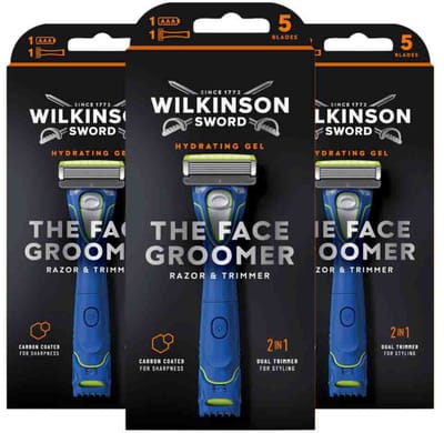 Wilkinson The Face Groomer Scheersysteem - 3 x 1 stuk - Voordeelverpakking
