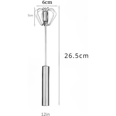 Zelfroterende Eierklopper Handige Dingen voor Thuis Handmatige Mixer Keuken Nieuwe Keukenaccessoires Gemak Gadget Sets Gereedschap Bar white