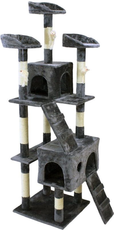 Topmast Krabpaal - Kattenpaal - Kimberley - Grijs - 50 x 50 x 170 cm