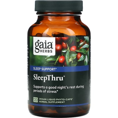 Gaia Herbs, SleepThru, capsules végétales liquides phyto-capsules, 120 comprimés