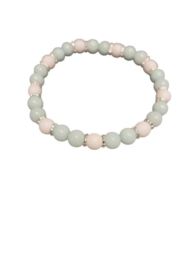amazoniet en chalcedoon armband.