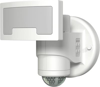 Bewegingsmelder voor buiten met PIR-sensor en LED-schijnwerper – Weerbestendig en 210° gezichtsveld