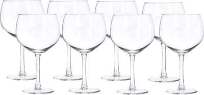Gin en tonic glazen - set van 8x stuks - 650 ml - transparant - ballon glazen