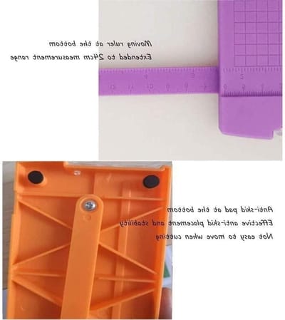 Papiersnijder - Snijapparaat - Papier Snijden - Opvouwbaar Ontwerp - A3 Formaat - Blauw