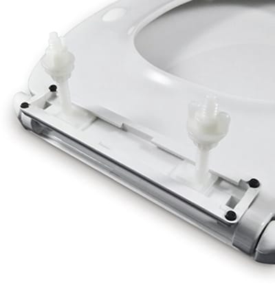 Gedempte WC-bril met Soft Close – Voor Universele O-vorm Toiletten – Eenvoudige Installatie en Reiniging 43 x 36 x 5,5 cm