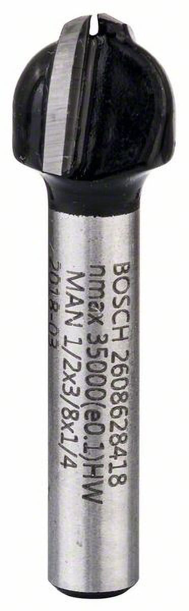 Bosch Accessories 2608628418 Halfrondprofielfrees Hardmetaal Ronde boog Lengte 40 mm Afmeting, Ø 12.7 mm Werklengte 9.20 mm Schachtdiameter 6.35 mm 1 stuks