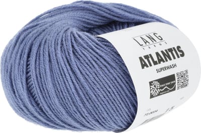 Lang Yarns Atlantis - 34 paarsblauw - Wol/Acryl-Mix Garen