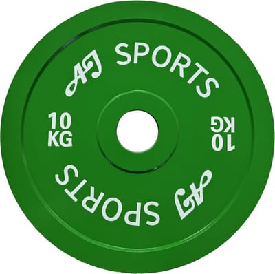 AJ-Sports Olympische Halterschijf 10 kg - halterschijven 50 mm - Gewichten set - Halters - Halterset - Halterstang - Halterbank - Fitness - Krachttraining