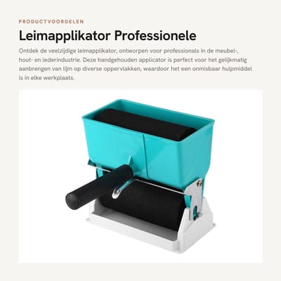 Dailygoods- Leimapplikator 180 ml - Professionele Lijmroller - Verstelbare Lijmspreider - Antislip Handgreep - Geschikt voor PVC/Karton - Eenvoudig in Gebruik